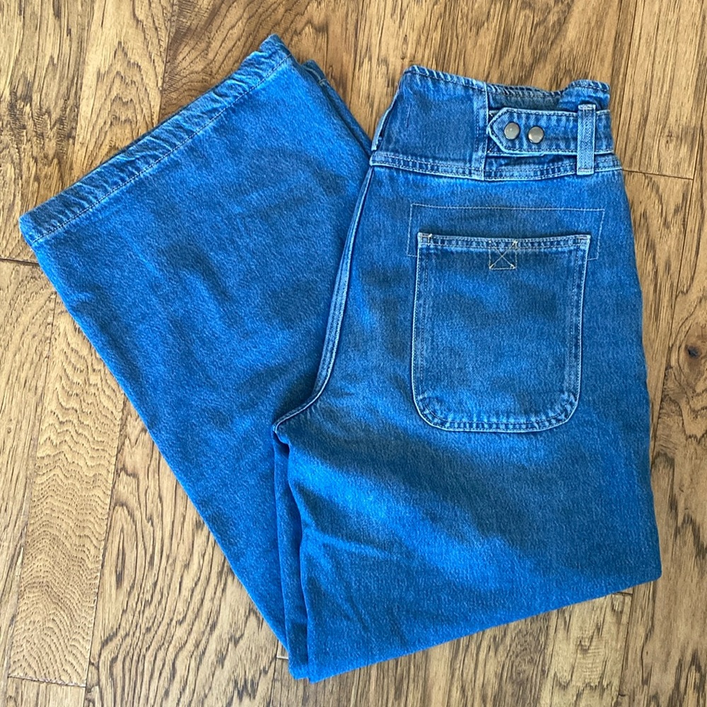 Free People wide leg trouser jeans size small